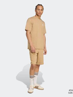 adidas Men's Trefoil Essentials Short Sleeve T-Shirt - Color: Cardboard